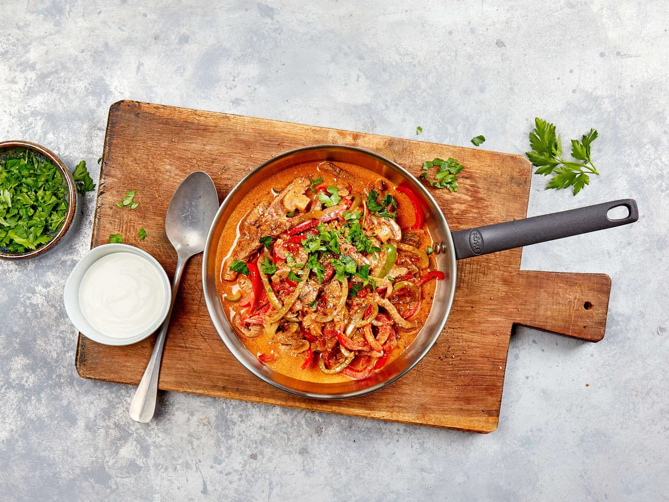 Rindsfilet Stroganoff