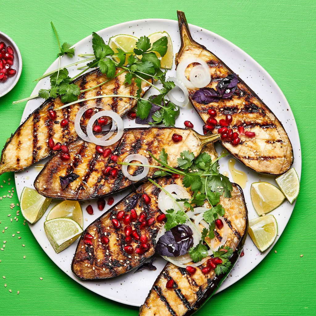 Aubergines glacées au miso
