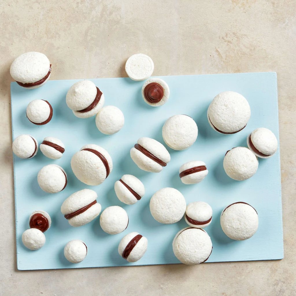 Macarons végans au chocolat