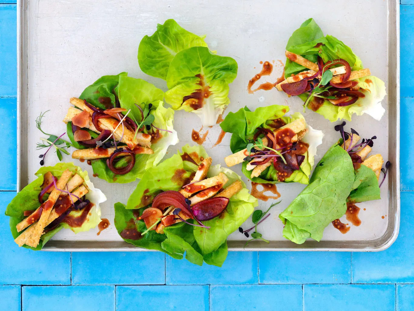 Wrap de tempeh BBQ