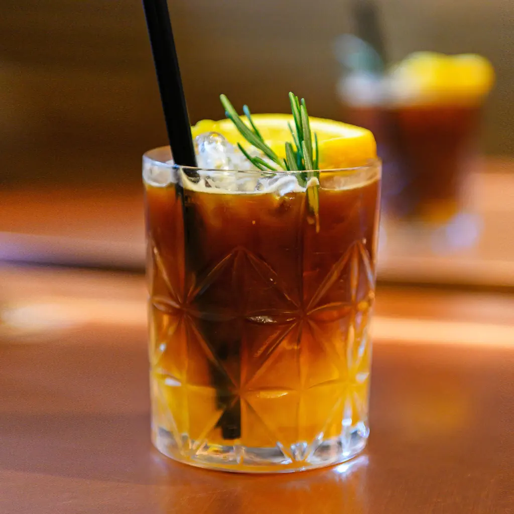 Café glacé à l'orange