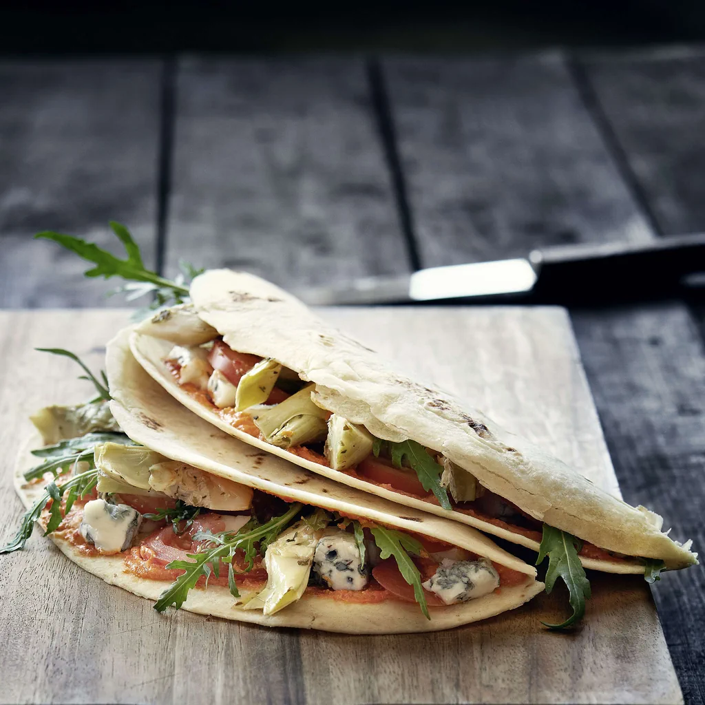 Piadina con carciofi