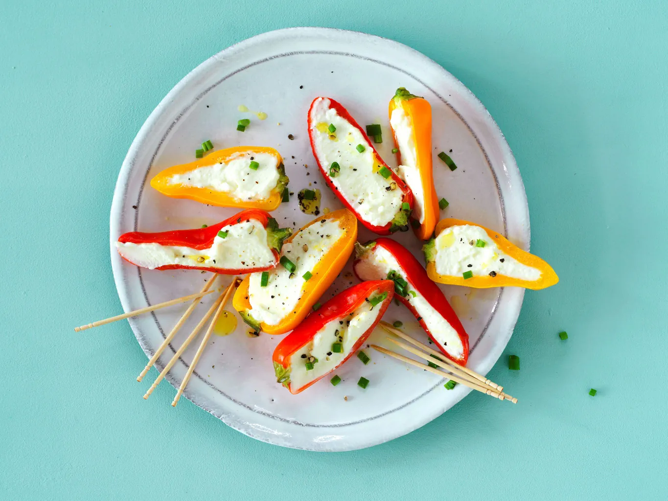 Gefüllte Snackpeperoni