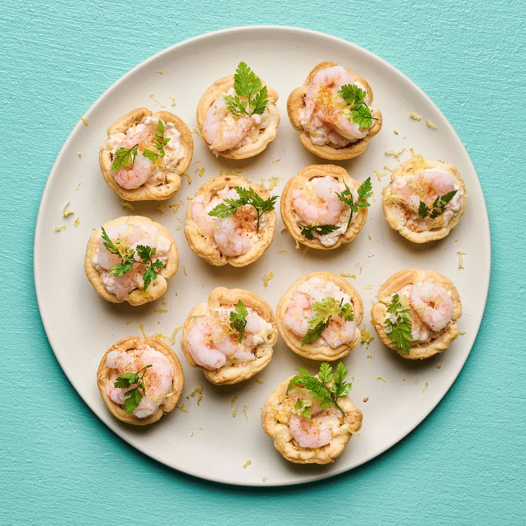 Apéro-Tartelettes mit Crevetten