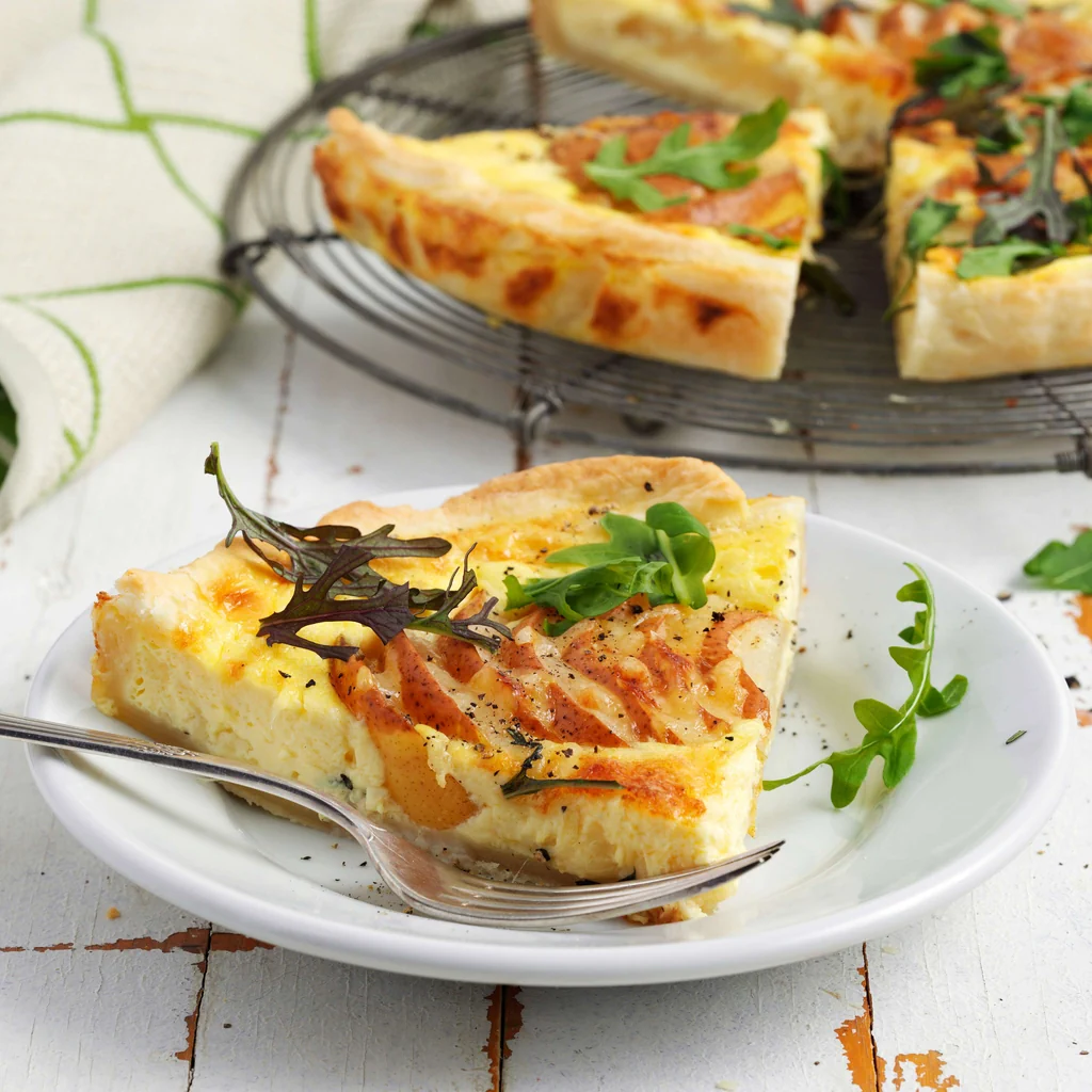 Quiche di formaggio alle pere