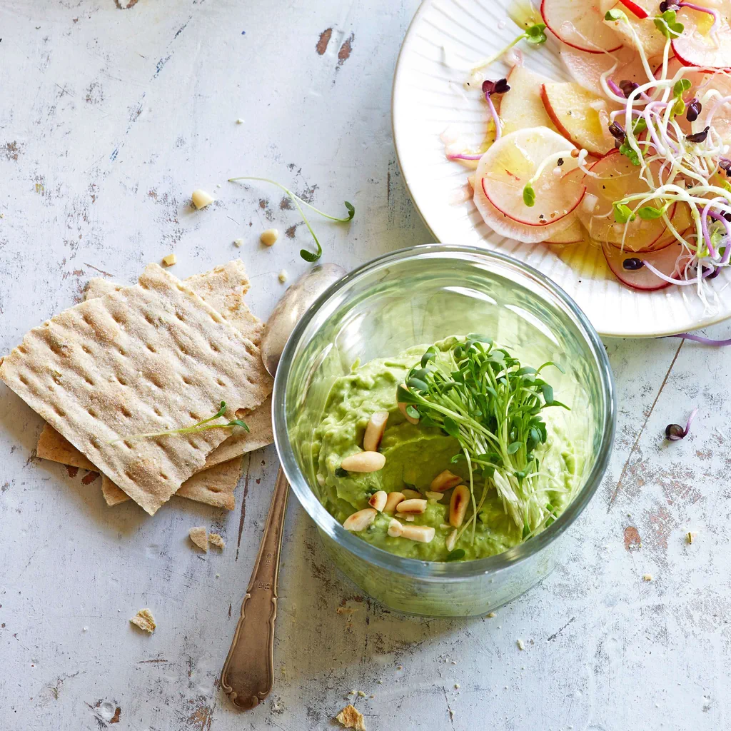 Crema di avocado con crescione