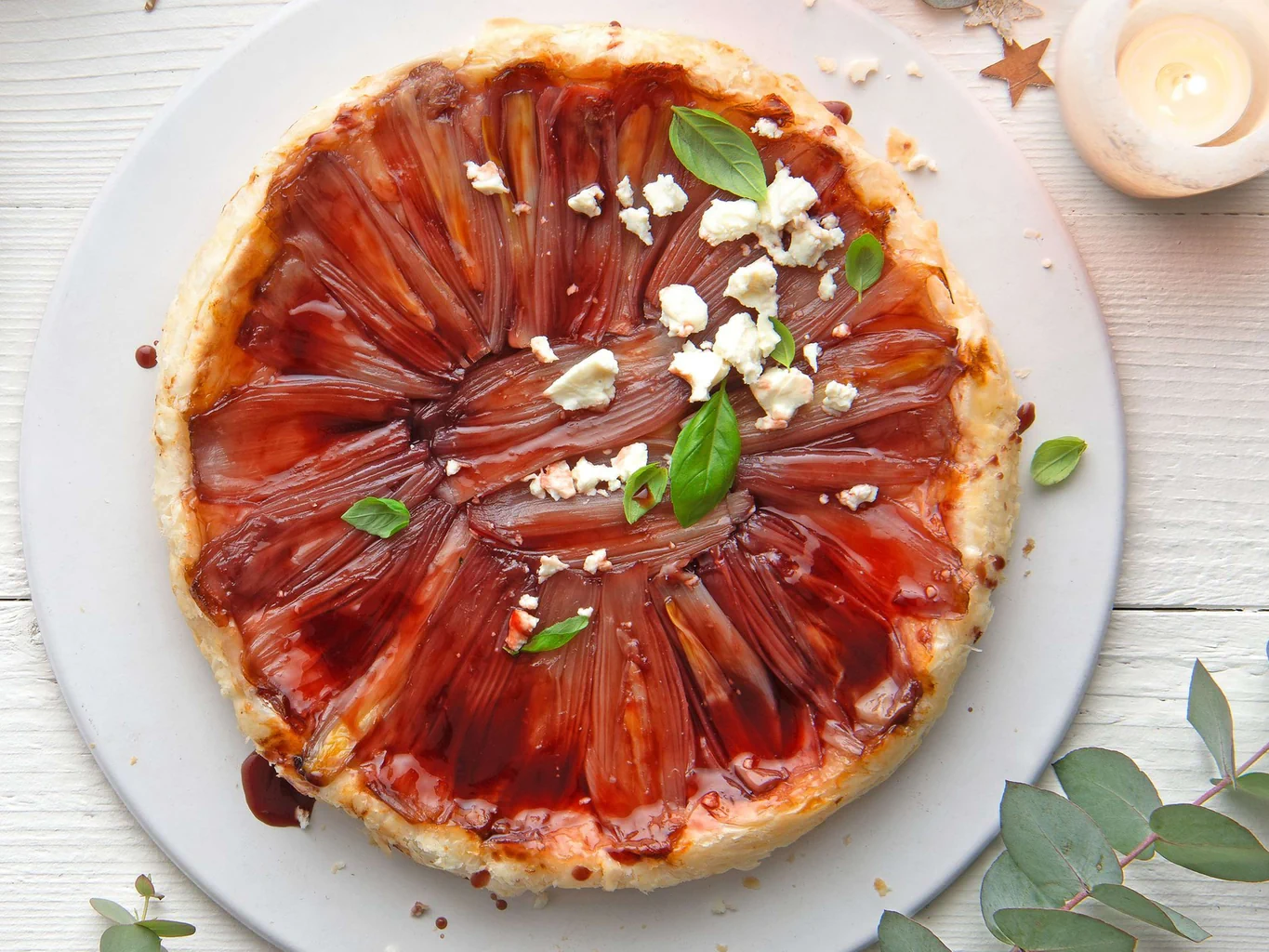 Tarte Tatin aux échalotes