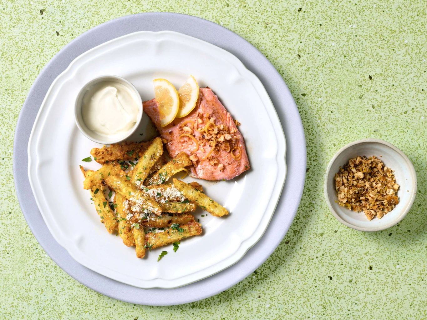 Forellenfilet mit Kohlrabi-Pommes