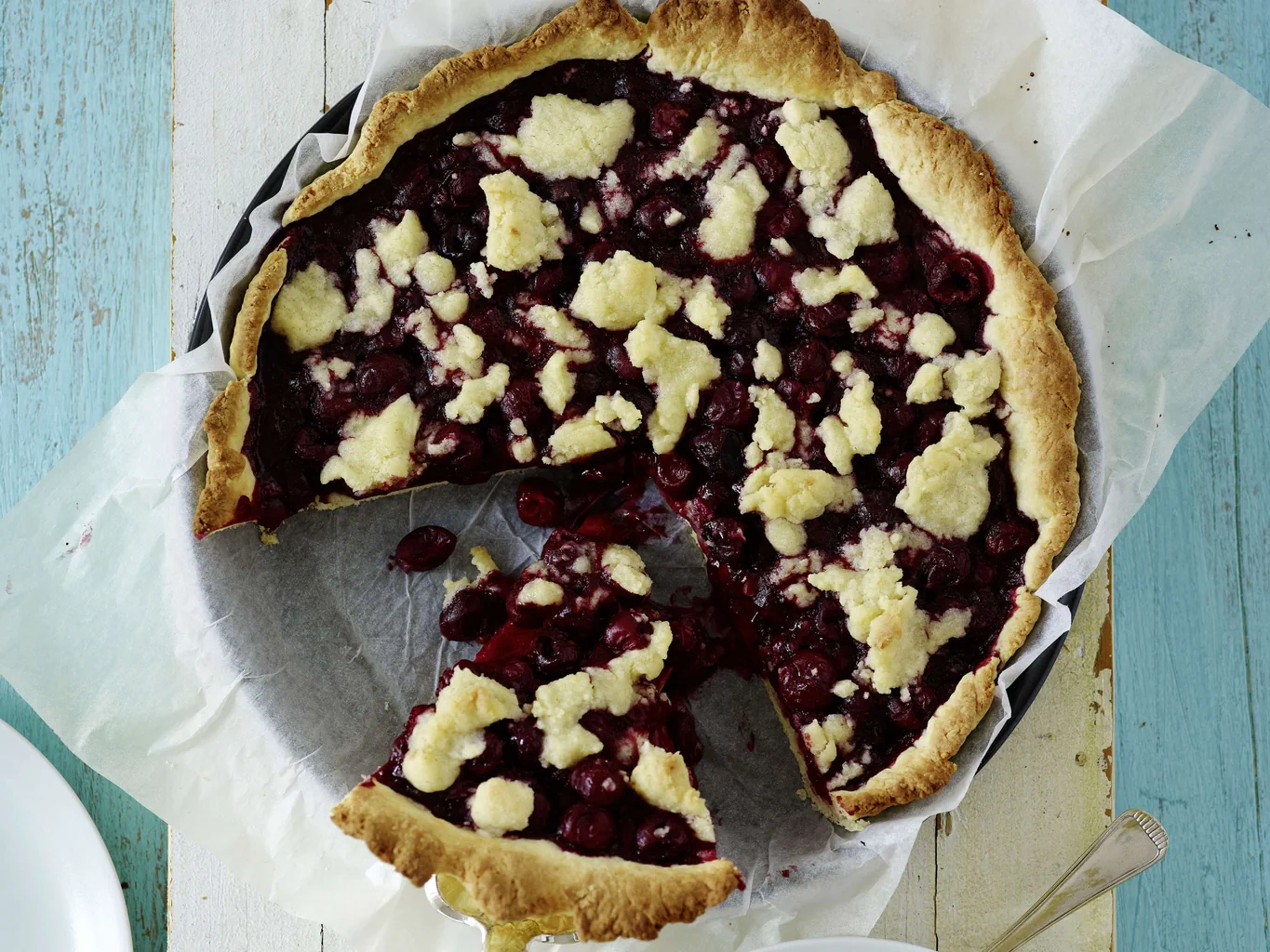 Kirschenkuchen mit Zimtstreusel