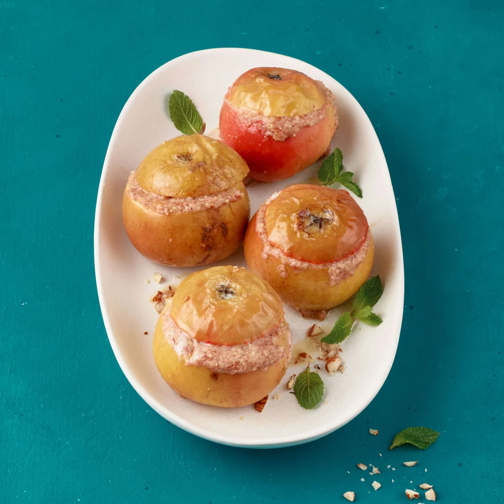 Pommes au four avec noisettes
