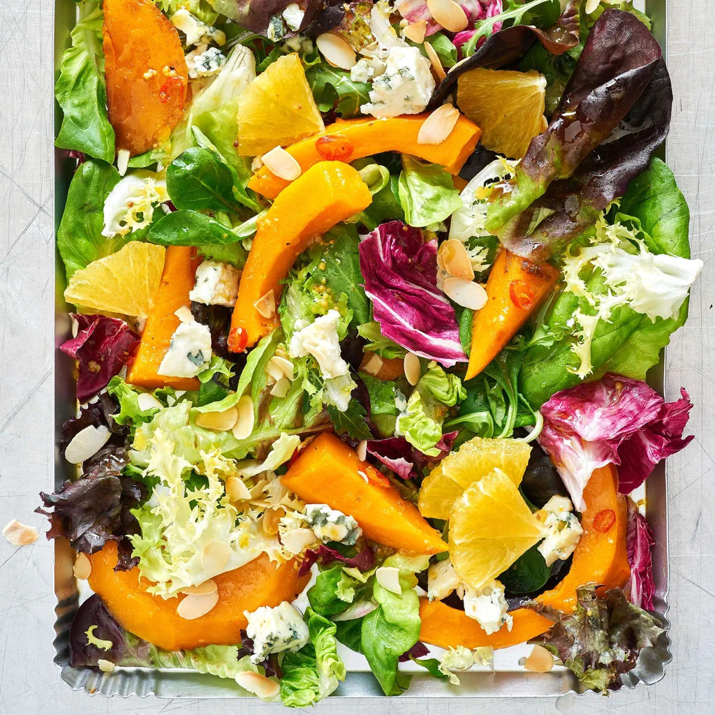 Pikanter Kürbissalat
