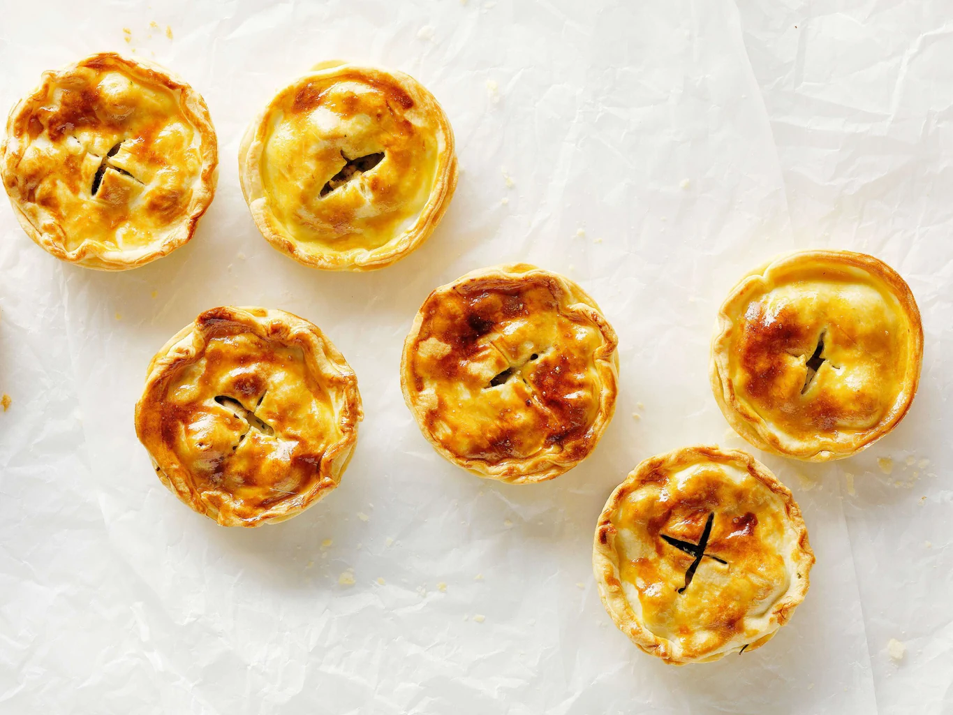 Minipies au poulet et au chou kale