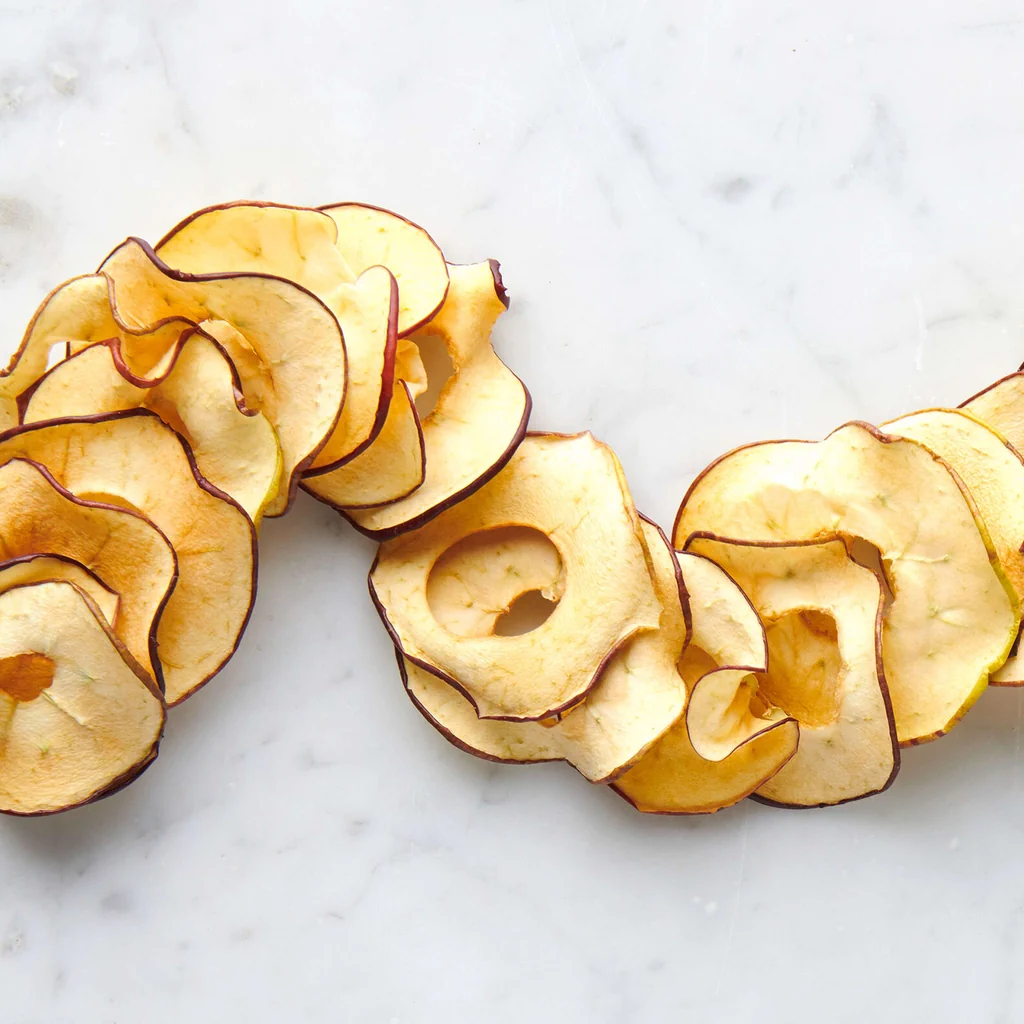 Pommes séchées au four