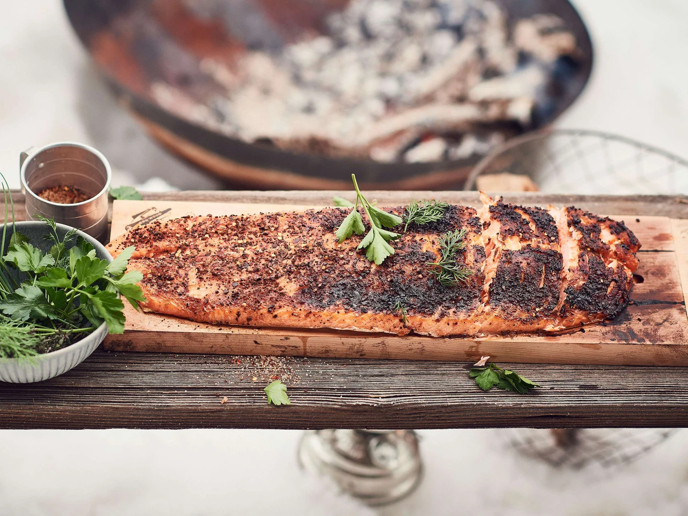 Salmone alla fiamma