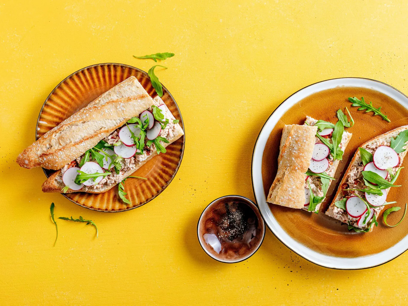 Sandwich au thon et au fromage frais 