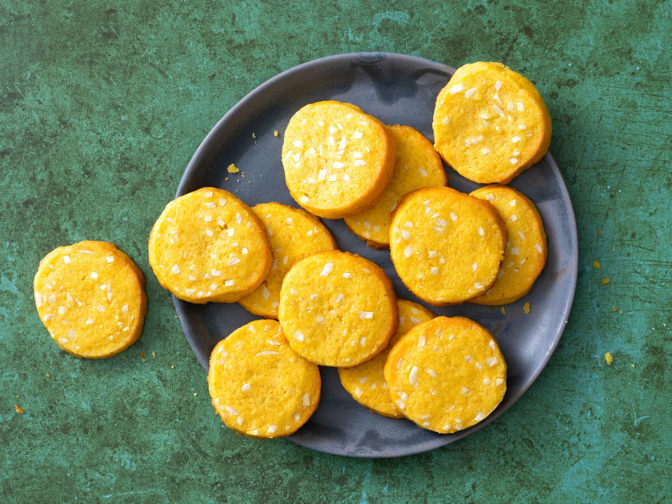 Sablés au safran et aux amandes