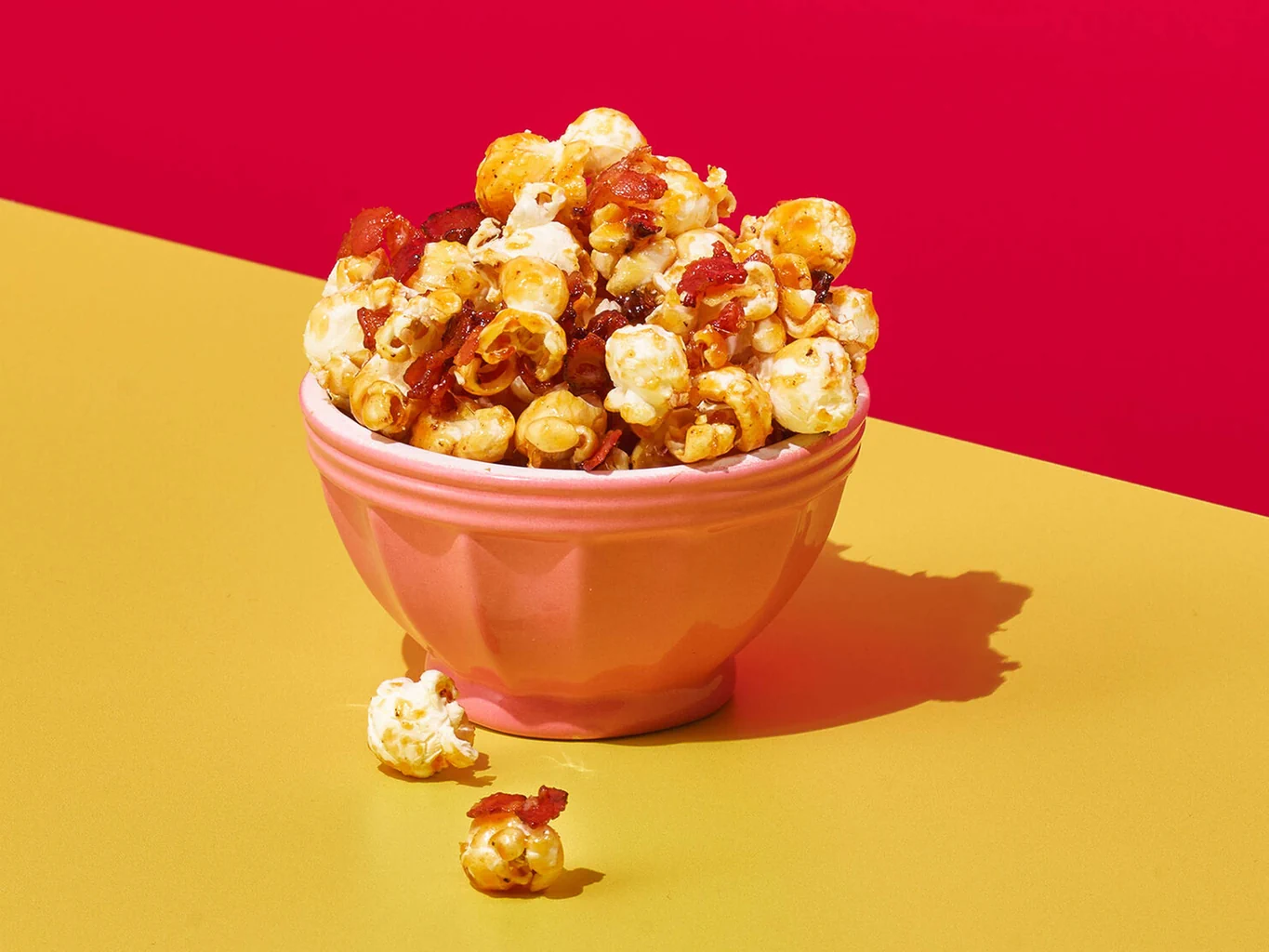 Pop-corn au caramel et au lard