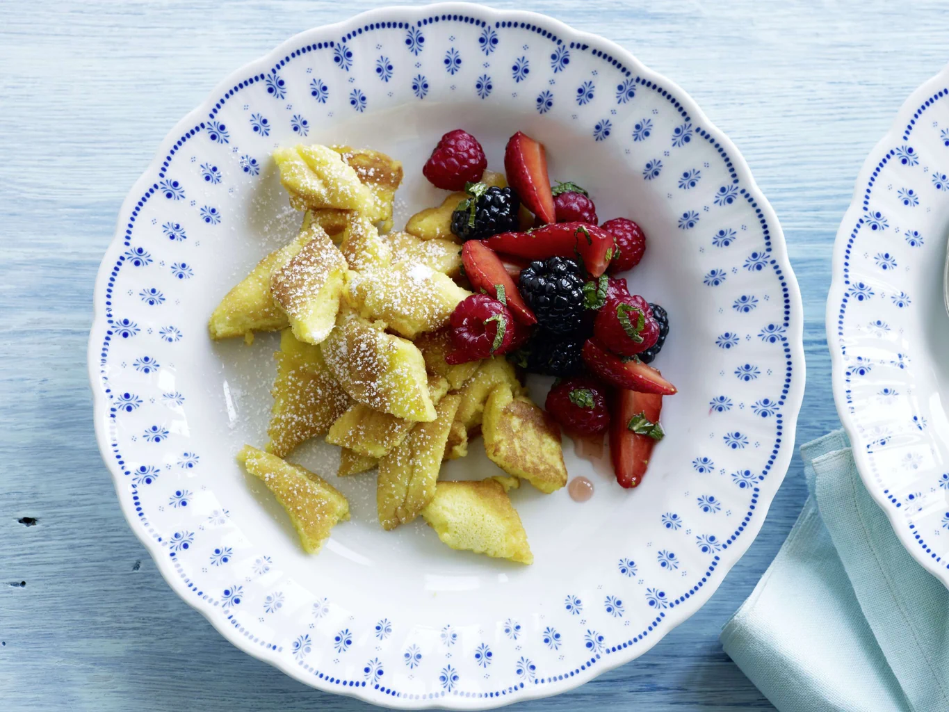 Kaiserschmarrn senza glutine con frutta marinata