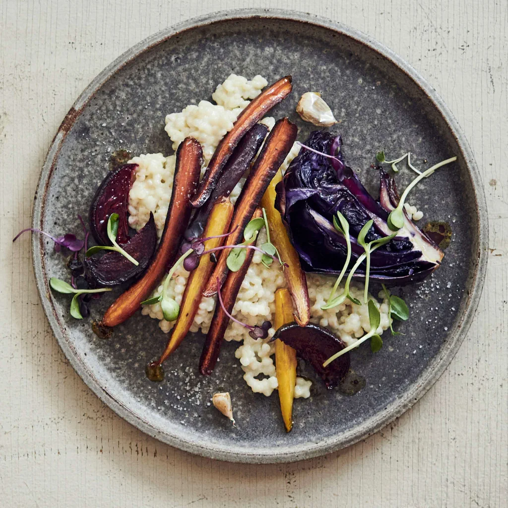 Orzo perlato con verdure al forno