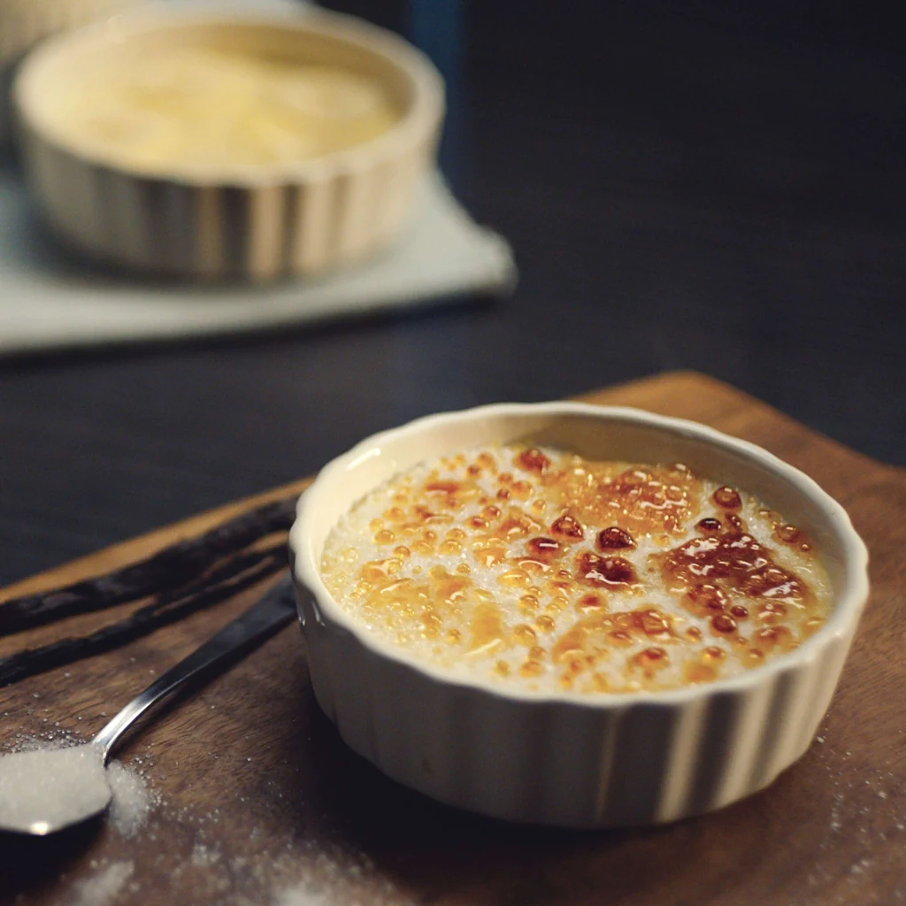 Crème brûlée à la banane