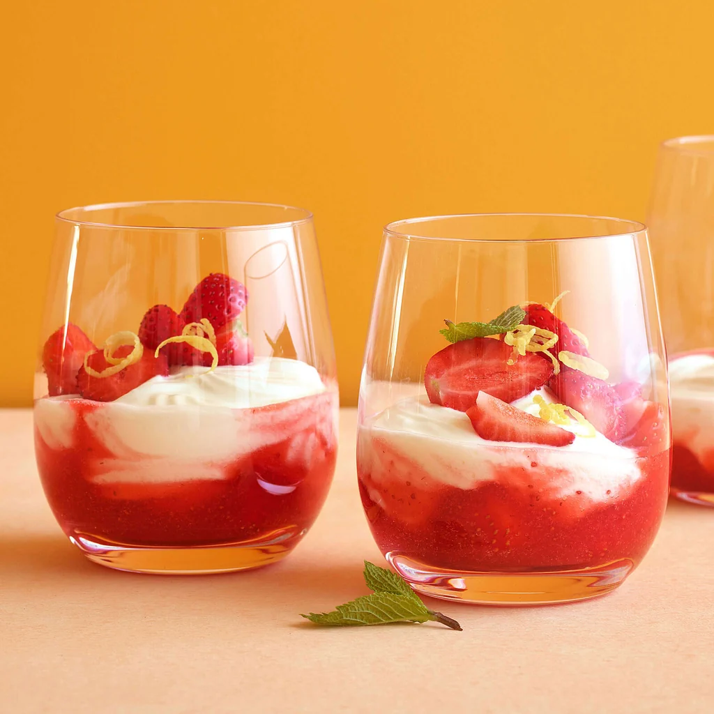 Crema variegata alle fragole