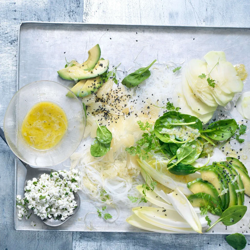 Salade d’endives avec cottage cheese
