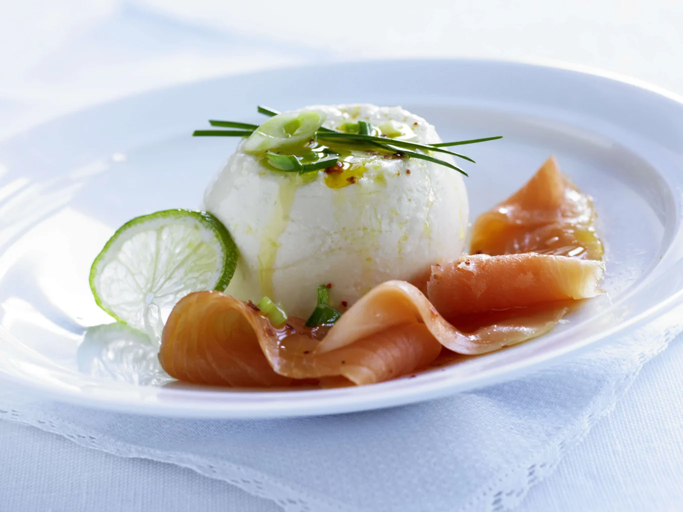 Meerrettichflan mit Rauchlachs