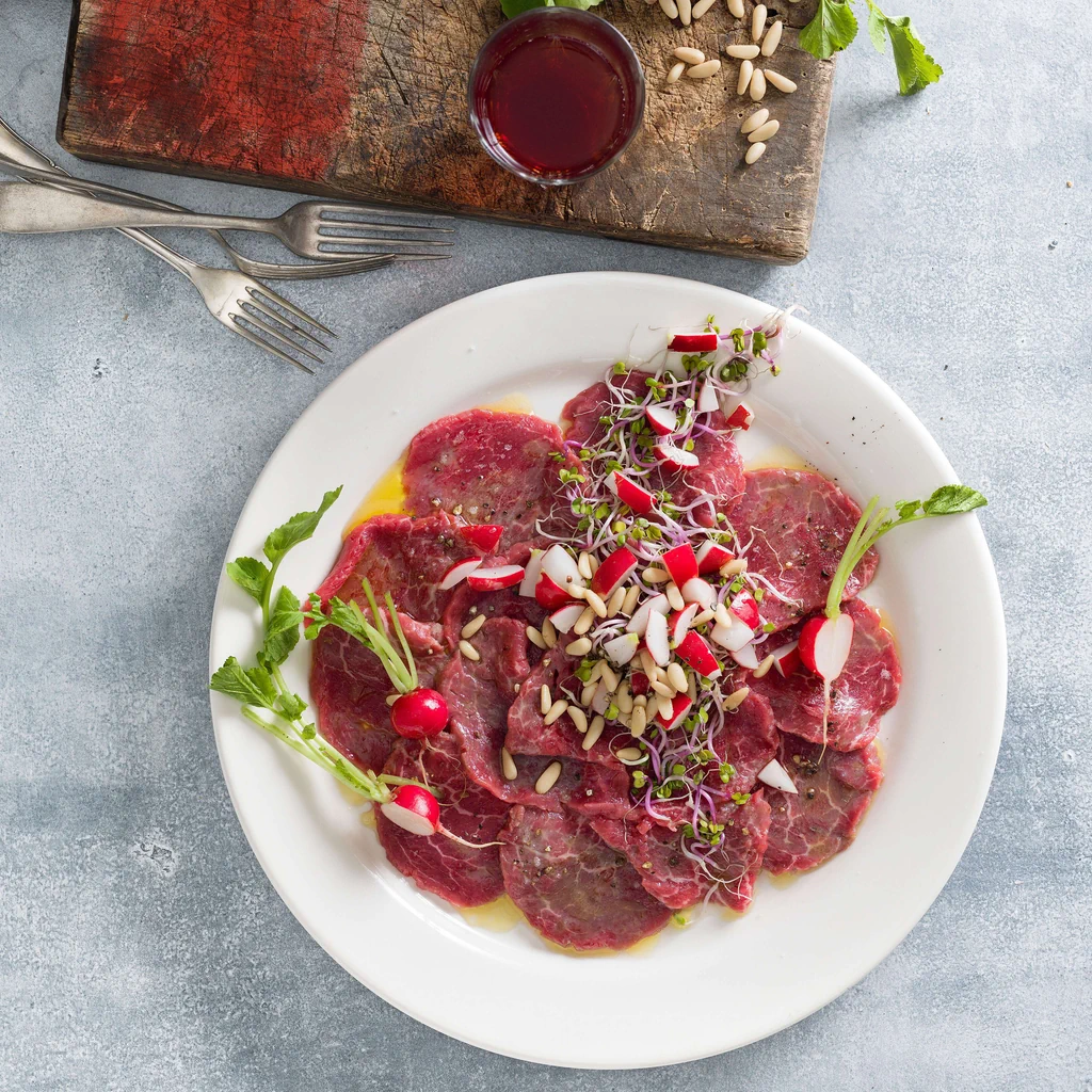 Carpaccio ai ravanelli