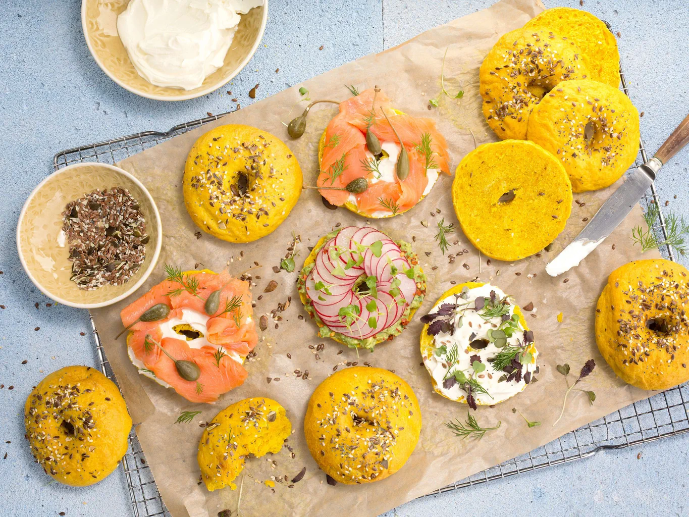 Bagel alla curcuma