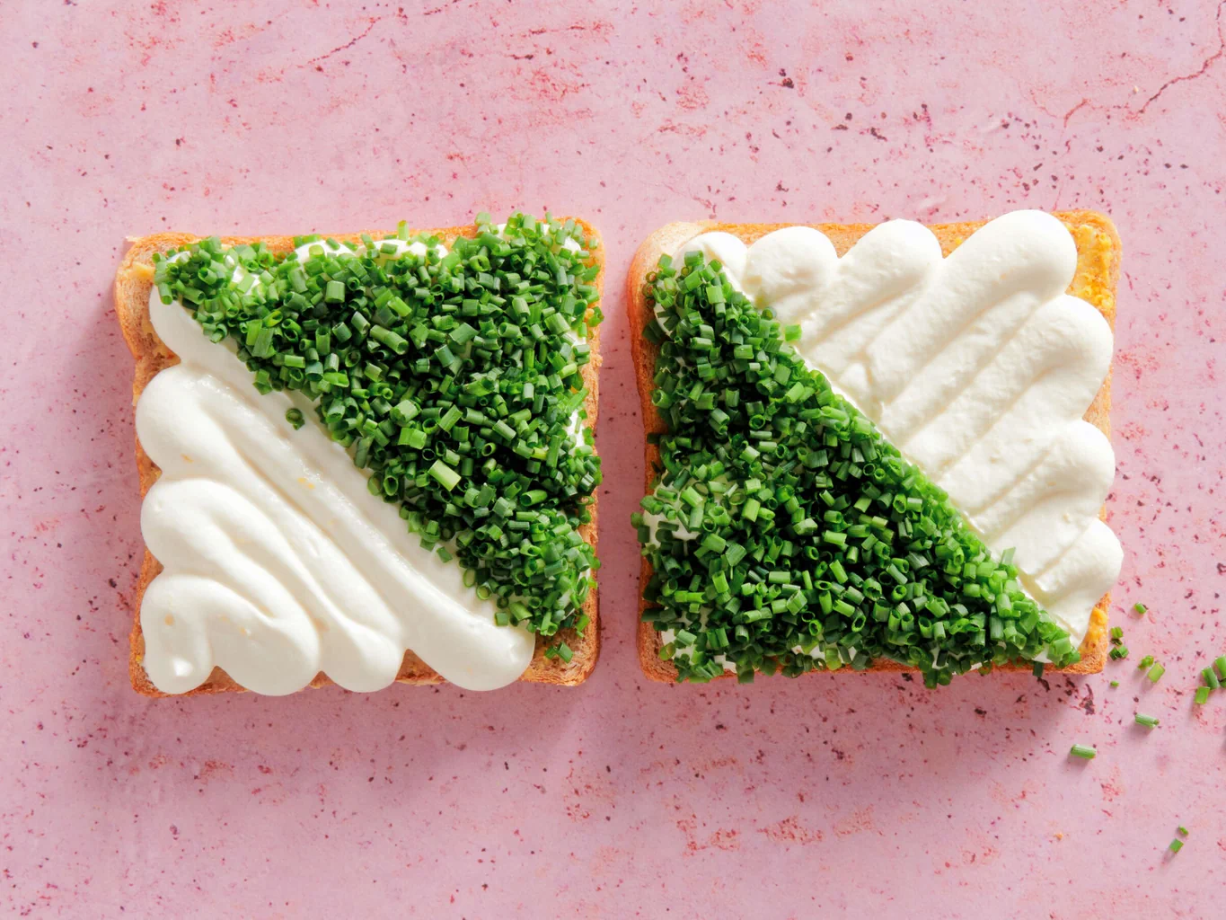 Canapè al formaggio fresco e limone