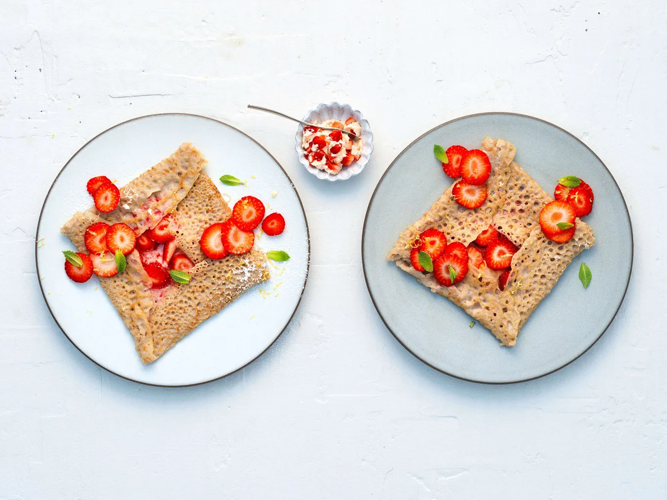 Galette con burro alle fragole