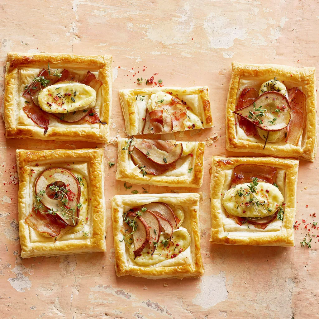 Tartelettes à la poire et au lard