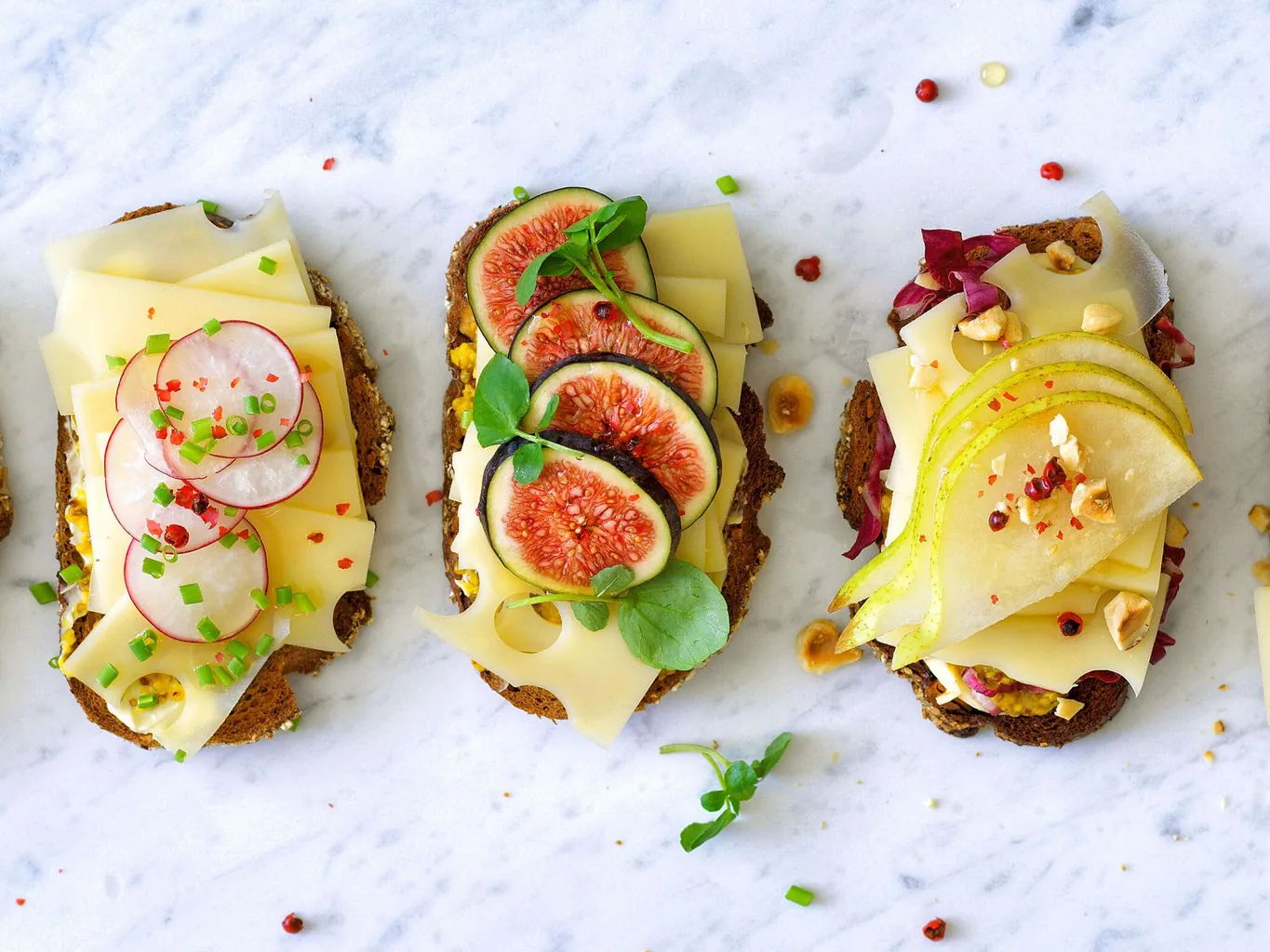Tartine all'emmental