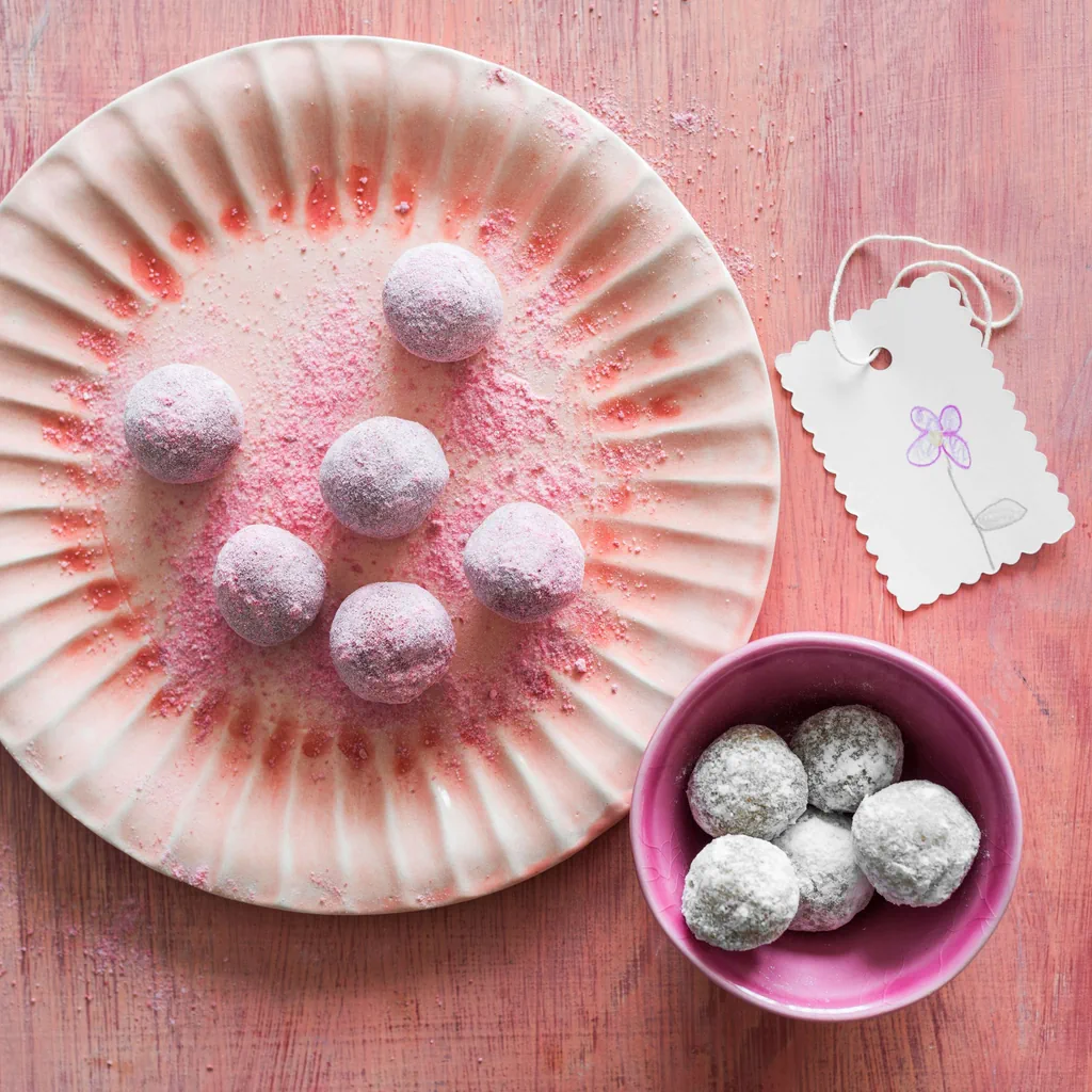 Pralinés aux canneberges et à la noix de coco