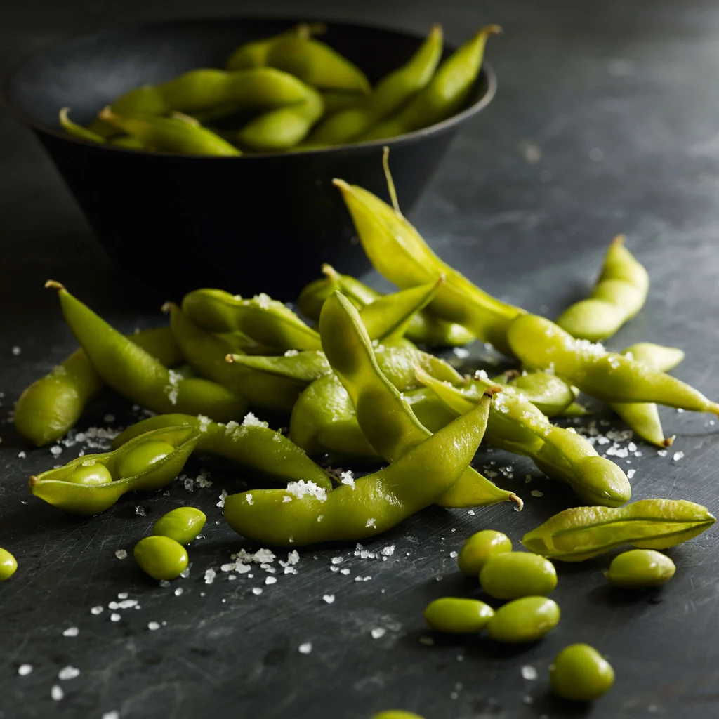 Edamame mit Meersalz