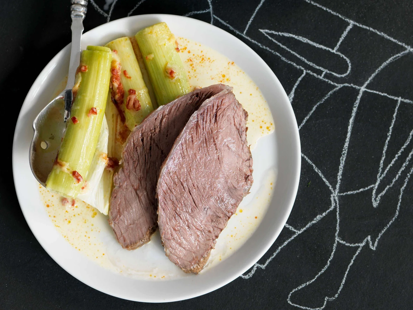 Tafelspitz mit Chorizo-Rahmlauch