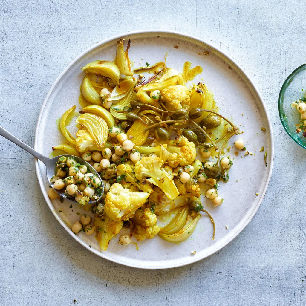 Blumenkohl-Kichererbsen-Salat