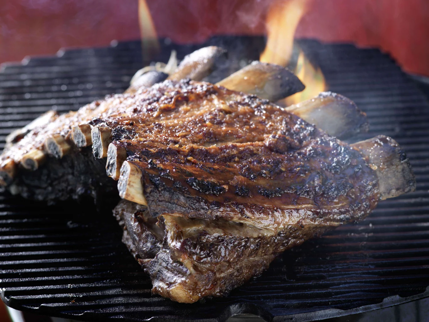 Rindsrippe vom Grill