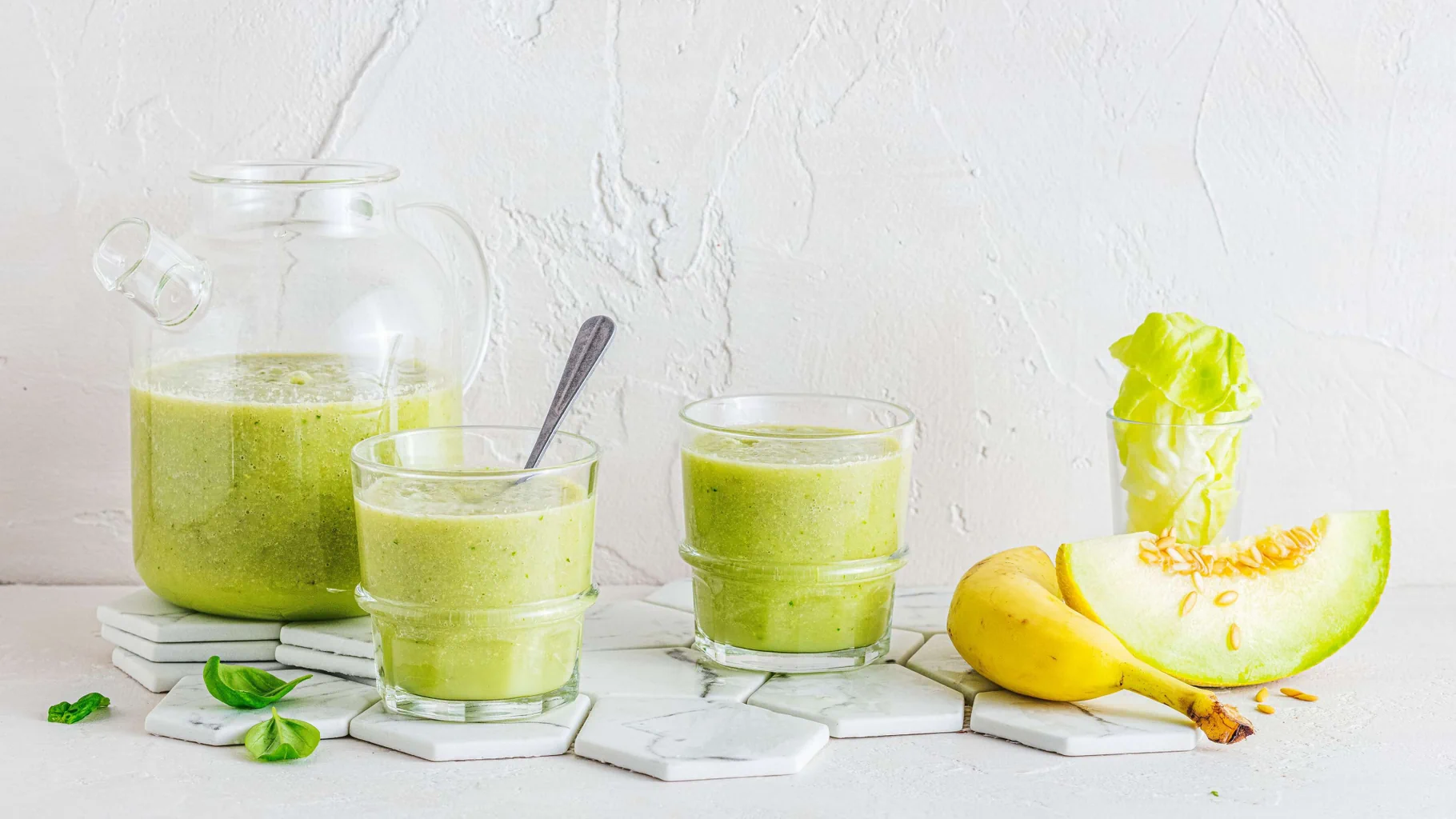 Kopfsalat-Melonen-Smoothie