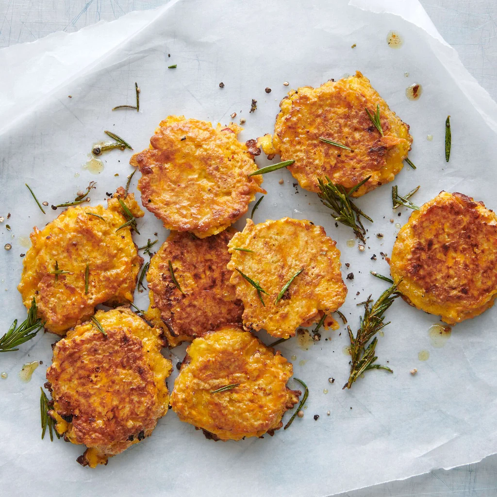 Karottentätschli mit Frischkäse