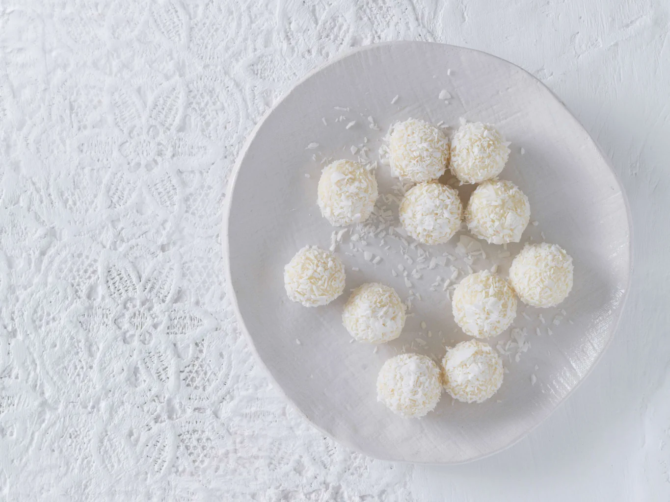 Truffes al cocco e alla macadamia