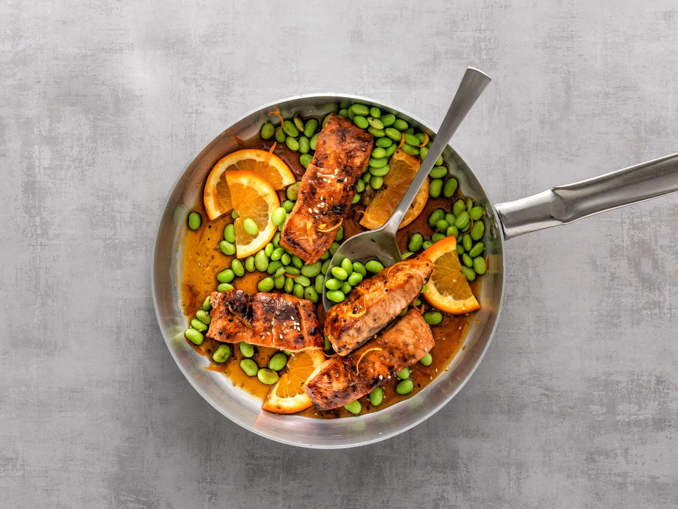 Saumon teriyaki à l'orange