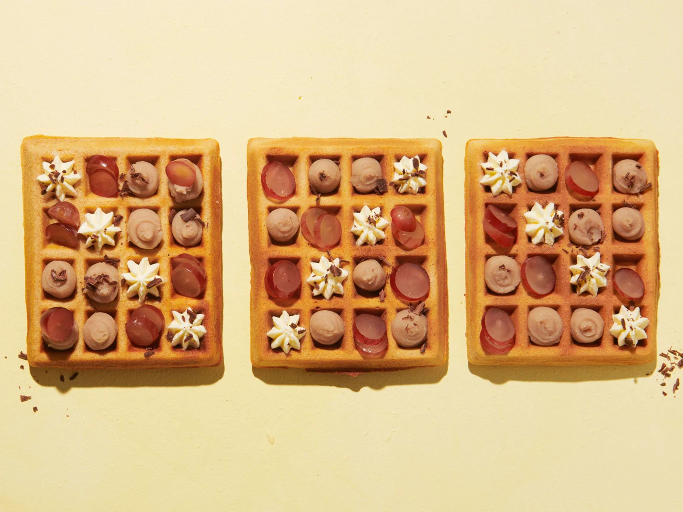 Vollkornwaffeln mit Marroni