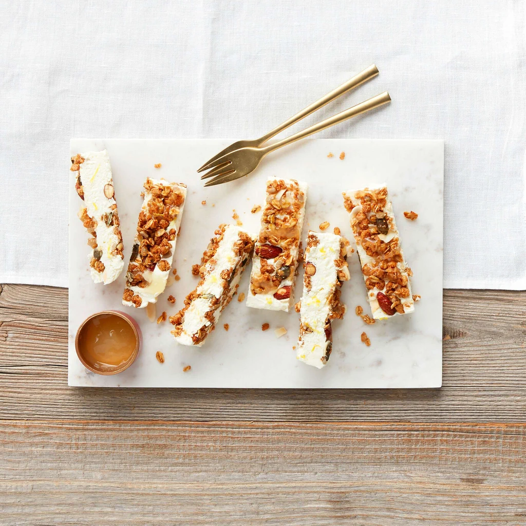 Cheesecake au citron avec granola 