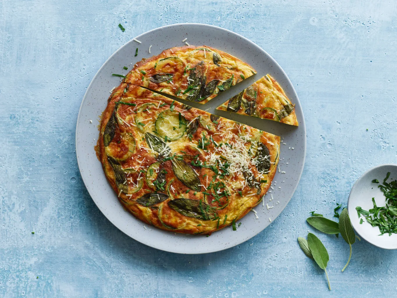 Frittata di zucchine alla salvia