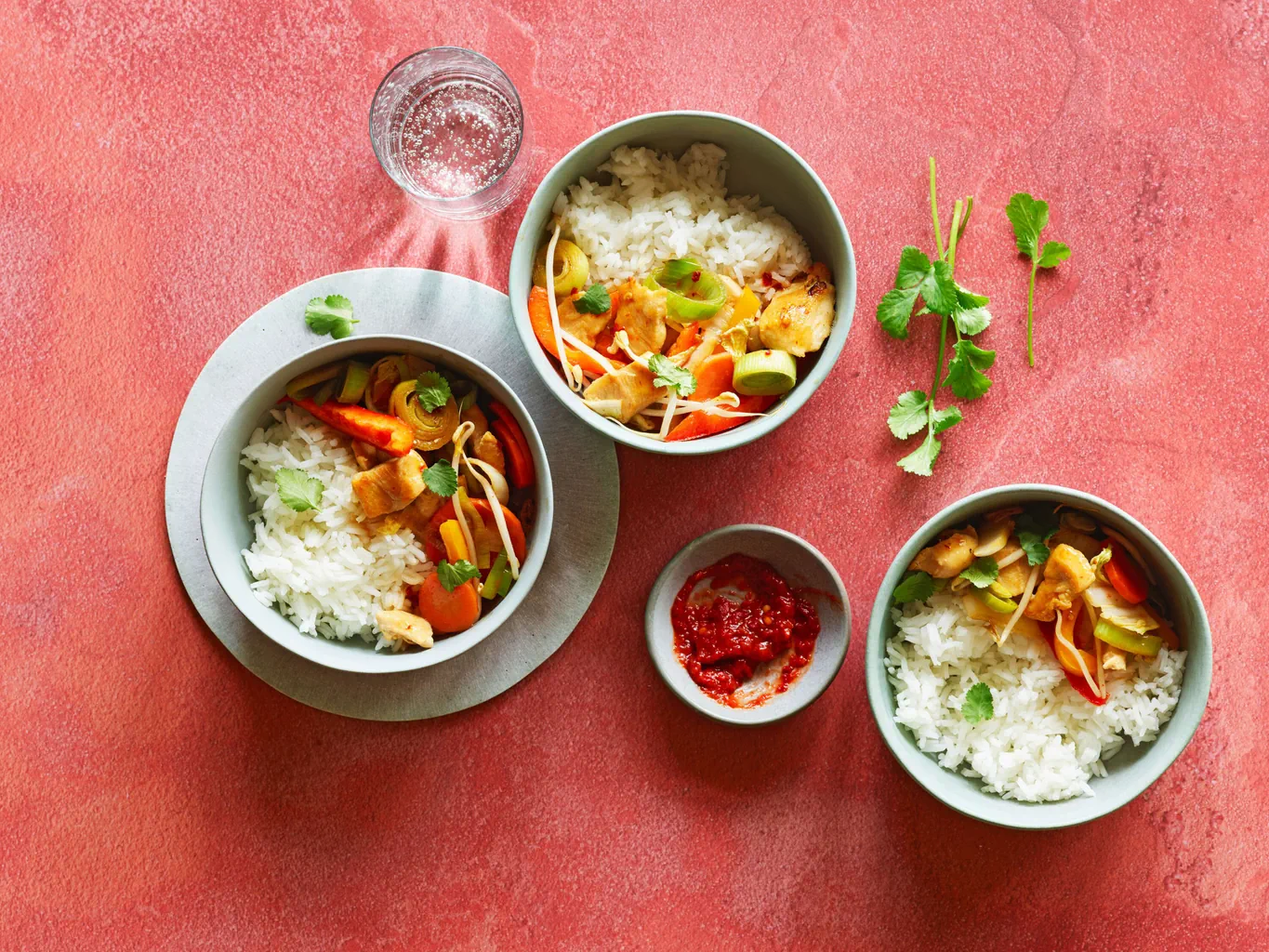 Asiatische Poulet-Gemüse-Pfanne