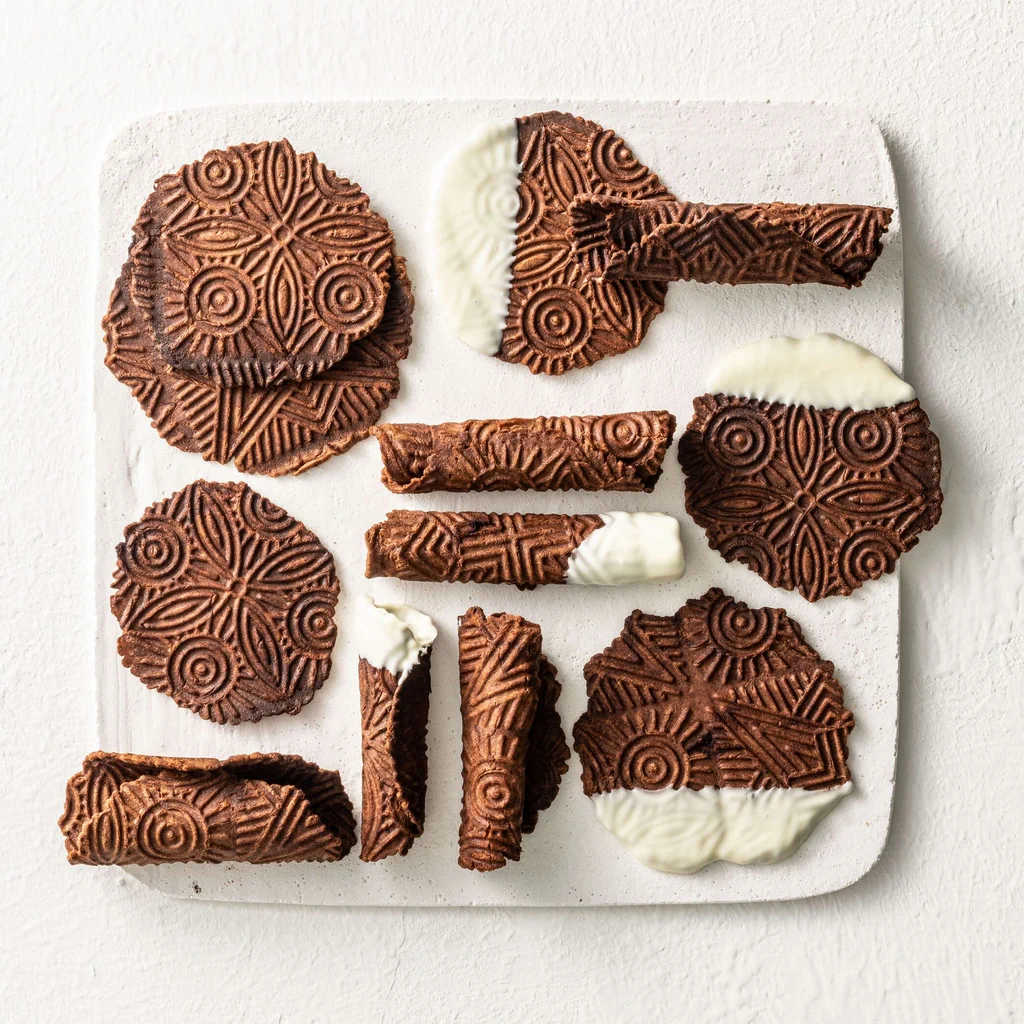 Bricelets au chocolat 