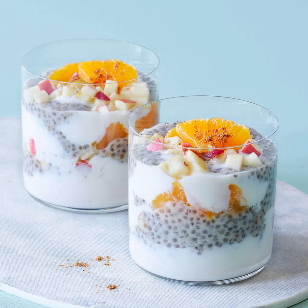 Pudding au chia et aux pommes