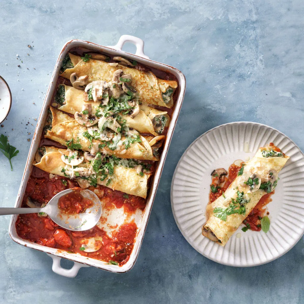 Crespelle agli spinaci