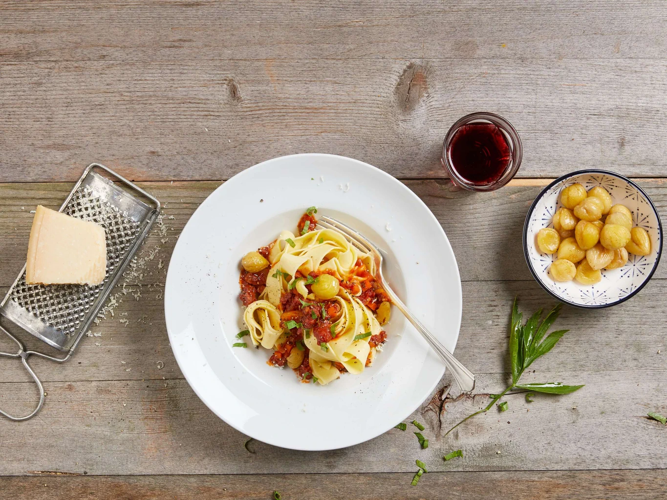 Bolognaise de salsiccia aux marrons
